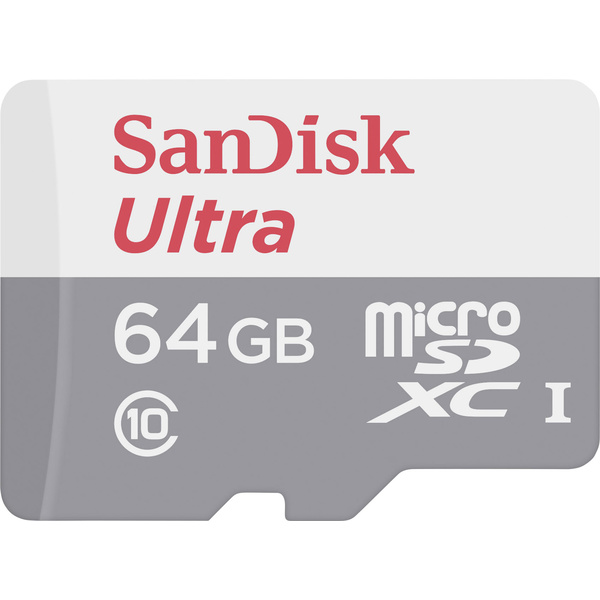 SanDisk Ultra Android microSDXC-Karte 64GB Class 10, UHS-I inkl. Android-Software, Wasserdicht
