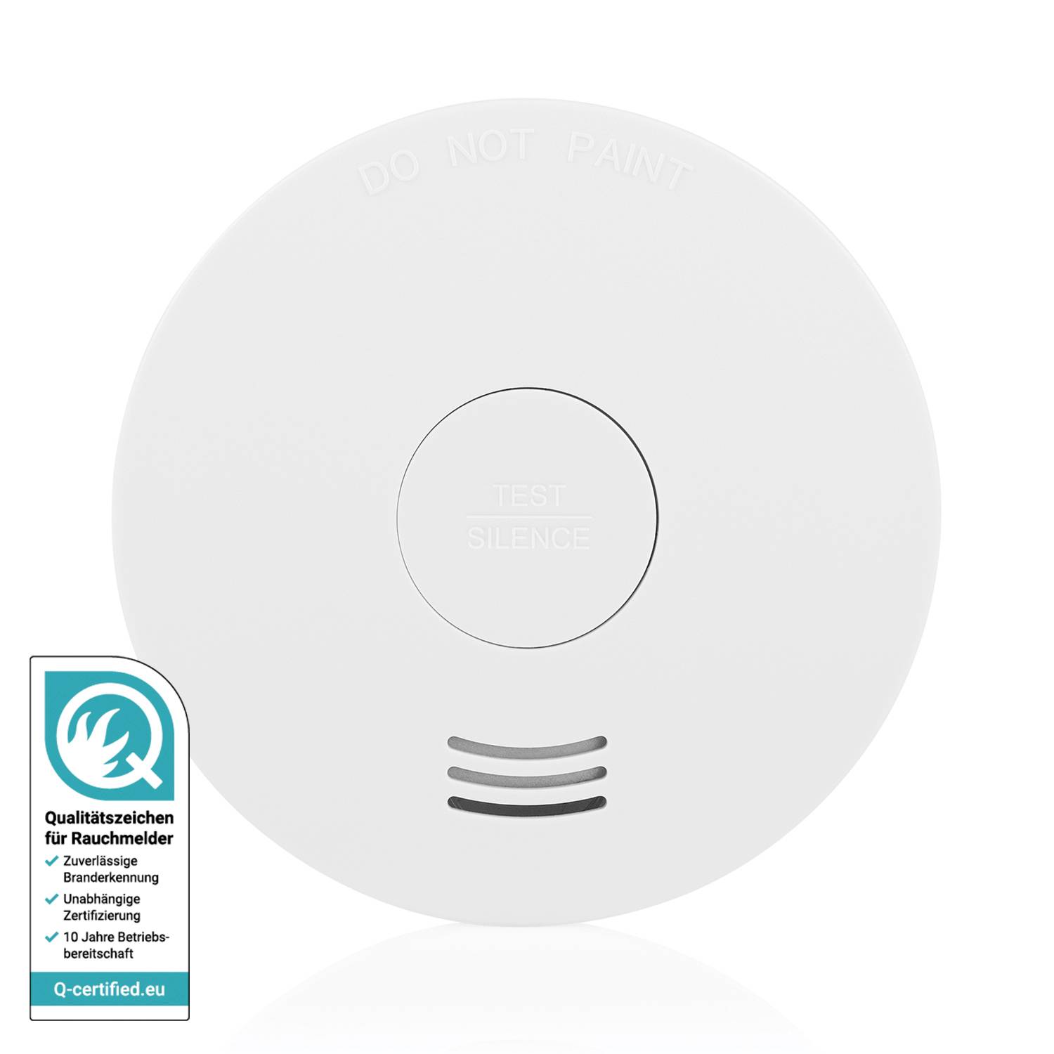 Smartwares FSM-124 Rauchwarnmelder inkl. 10 Jahres-Batterie batteriebetrieben (Ø x H) 105 mm x 36 mm