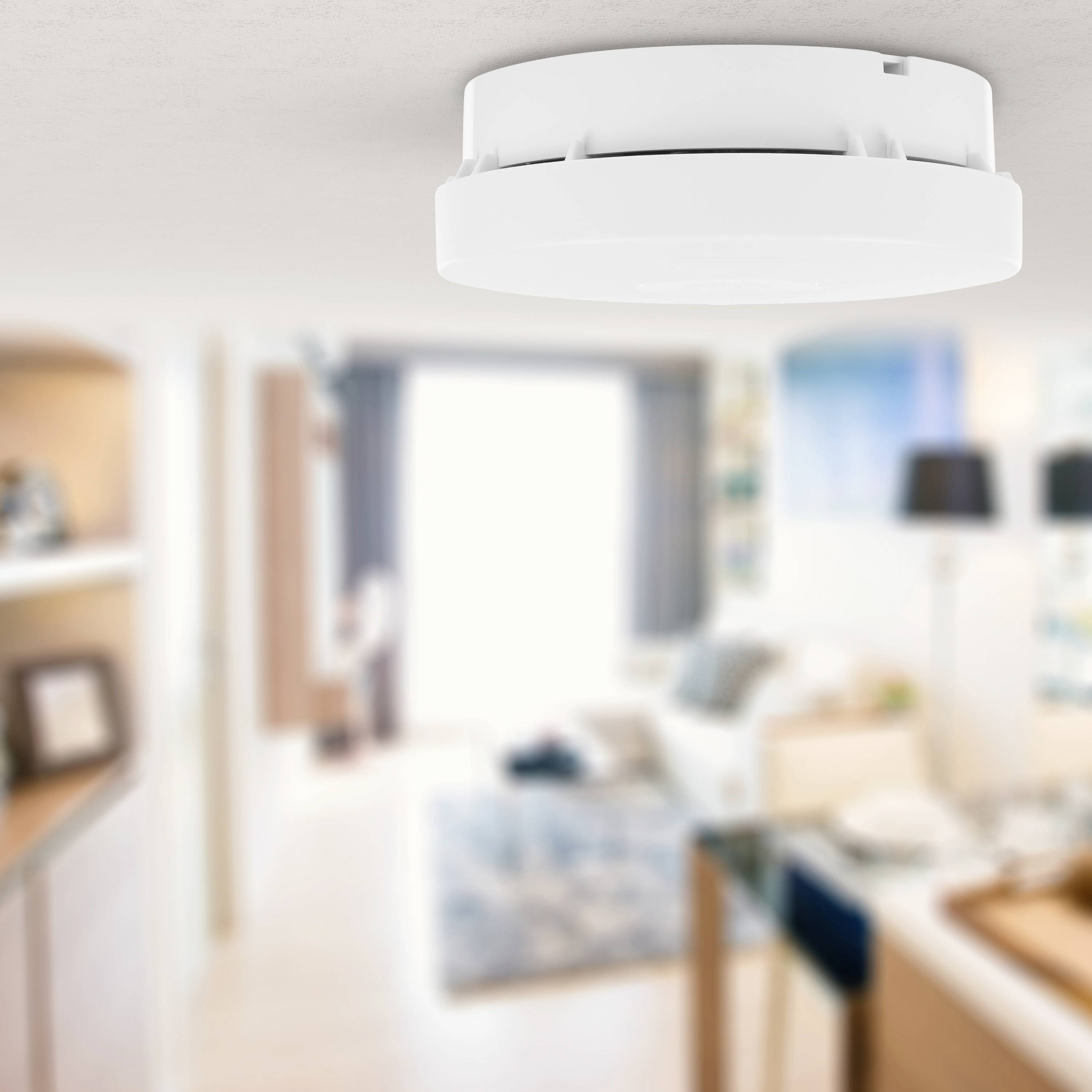 Smartwares FSM-124 Rauchwarnmelder inkl. 10 Jahres-Batterie batteriebetrieben (Ø x H) 105 mm x 36 mm