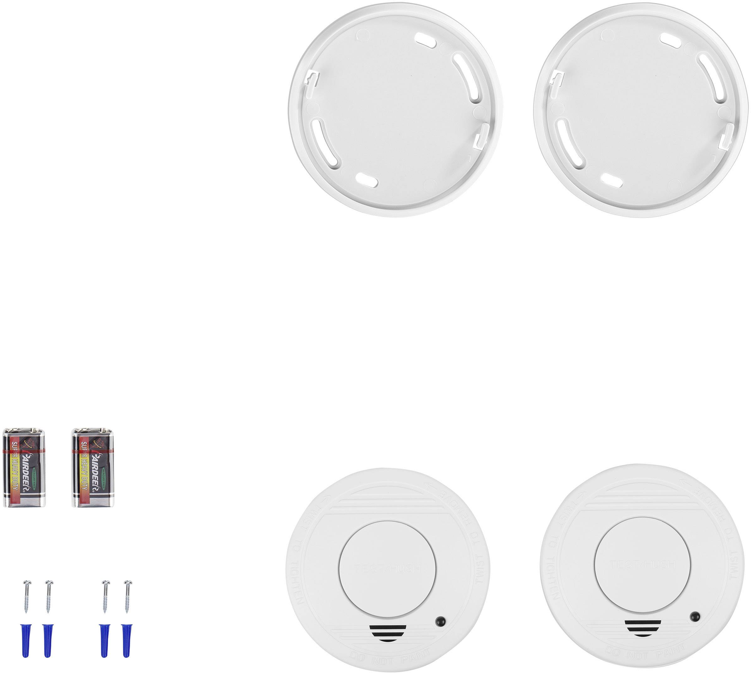 Smartwares Rauchwarnmelder 2er Set batteriebetrieben (Ø x H) 100 mm x 35 mm