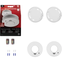 Smartwares Rauchwarnmelder 2er Set batteriebetrieben (Ø x H) 100 mm x 35 mm Smartwares Rauchwarnmelder 2er Set batteriebetrieben (Ø x H) 100 mm x 35 mm