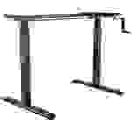 LogiLink Sitz-/Steh-Schreibtischgestell höhenverstellbar Höhen-Bereich: 730 bis 1230mm (B x T) 1000mm x 700mm Schwarz EO0010