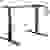 LogiLink Sitz-/Steh-Schreibtischgestell höhenverstellbar Höhen-Bereich: 730 bis 1230mm (B x T) 1000mm x 700mm Schwarz EO0010