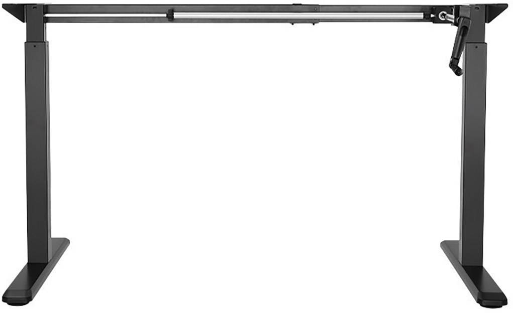 LogiLink Sitz-/Steh-Schreibtischgestell höhenverstellbar Höhen-Bereich: 730 bis 1230 mm (B x T) 1000 mm x 700 mm Schwarz EO0010 EO0010