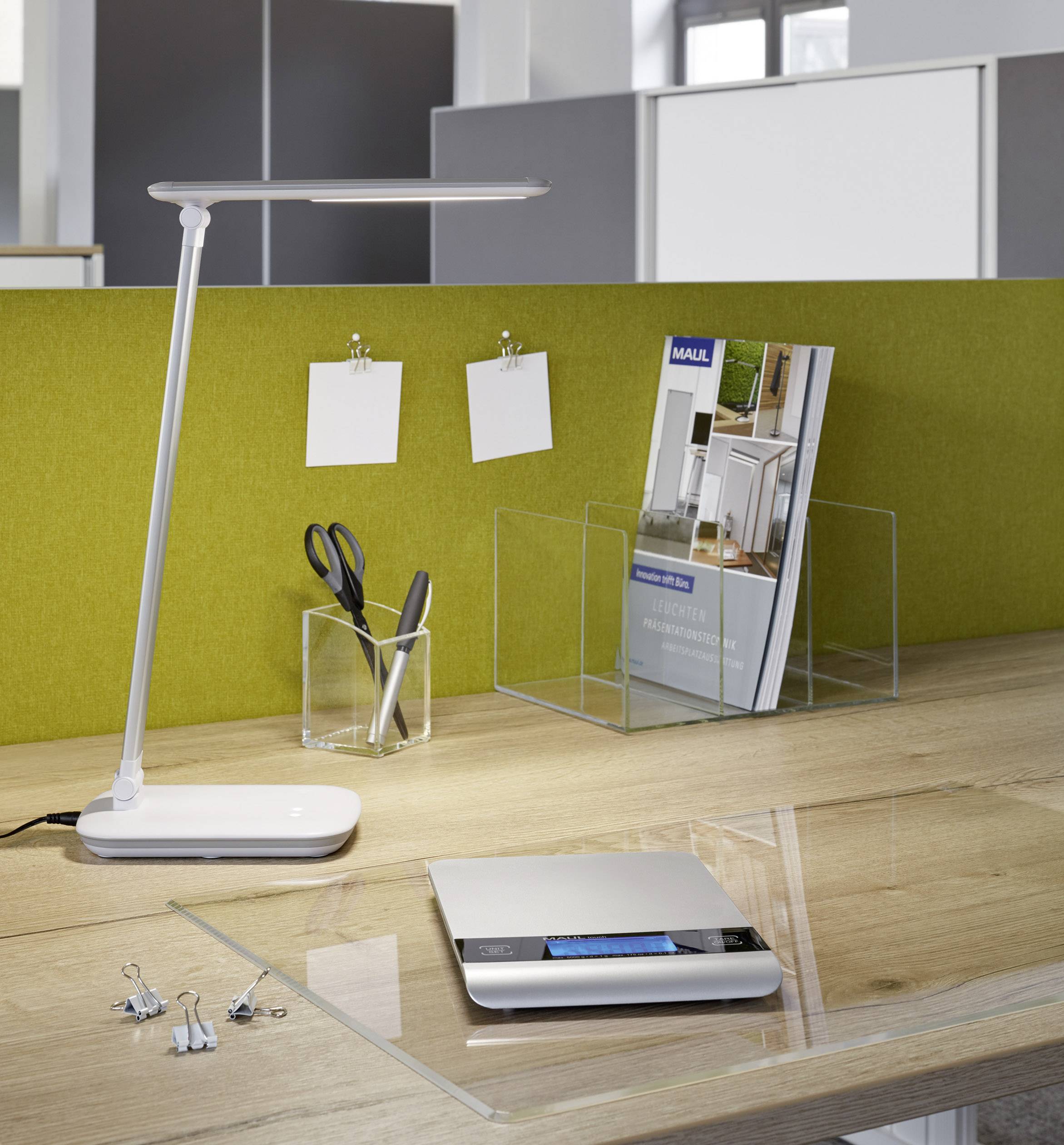 Maul 1635095 Briefwaage Wägebereich (max.) 5000g Ablesbarkeit 1g batteriebetrieben Silber