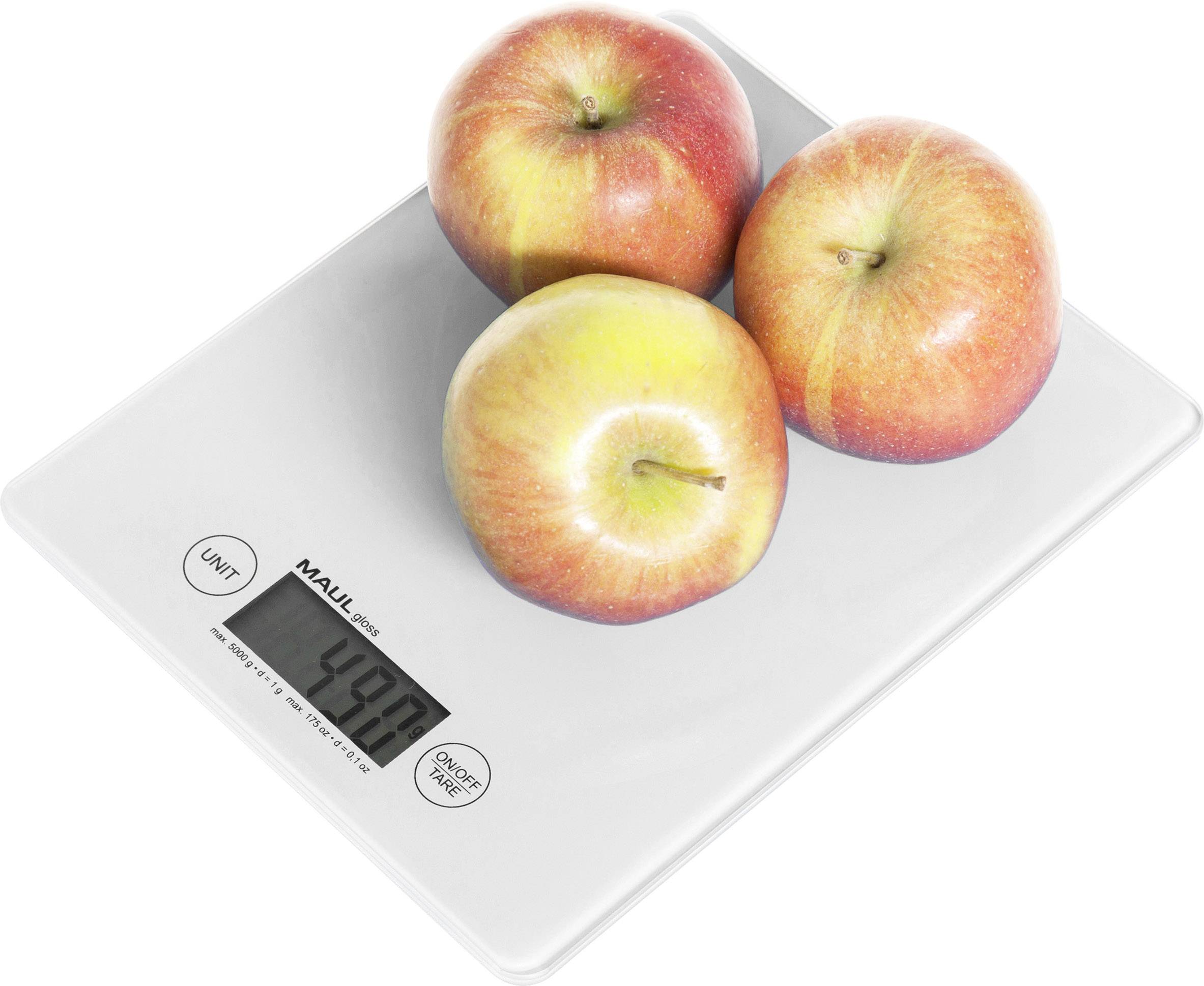 Maul 1666002 Briefwaage Wägebereich (max.) 5000 g Ablesbarkeit 1 g batteriebetrieben Weiß