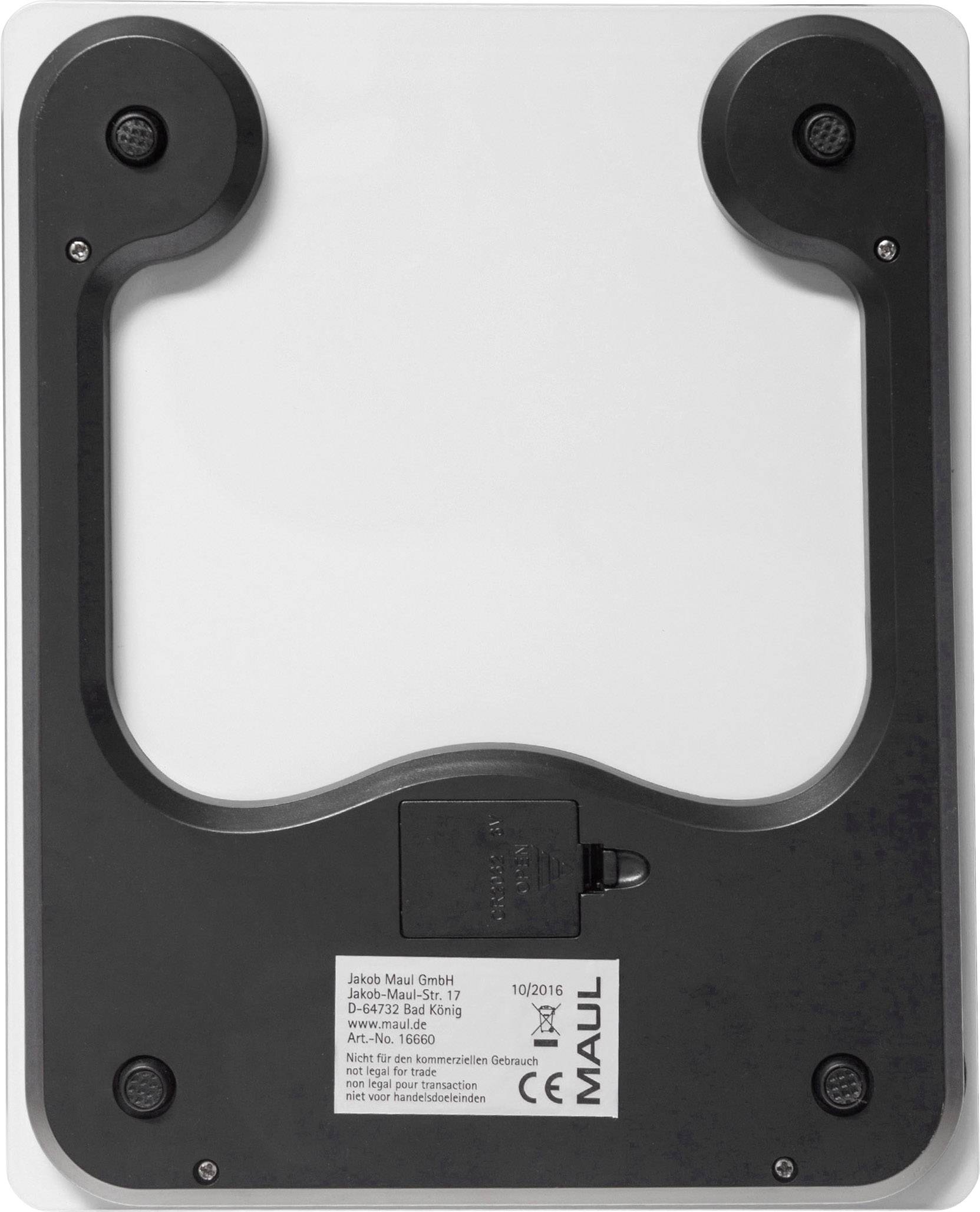 Maul 1666002 Briefwaage Wägebereich (max.) 5000 g Ablesbarkeit 1 g batteriebetrieben Weiß