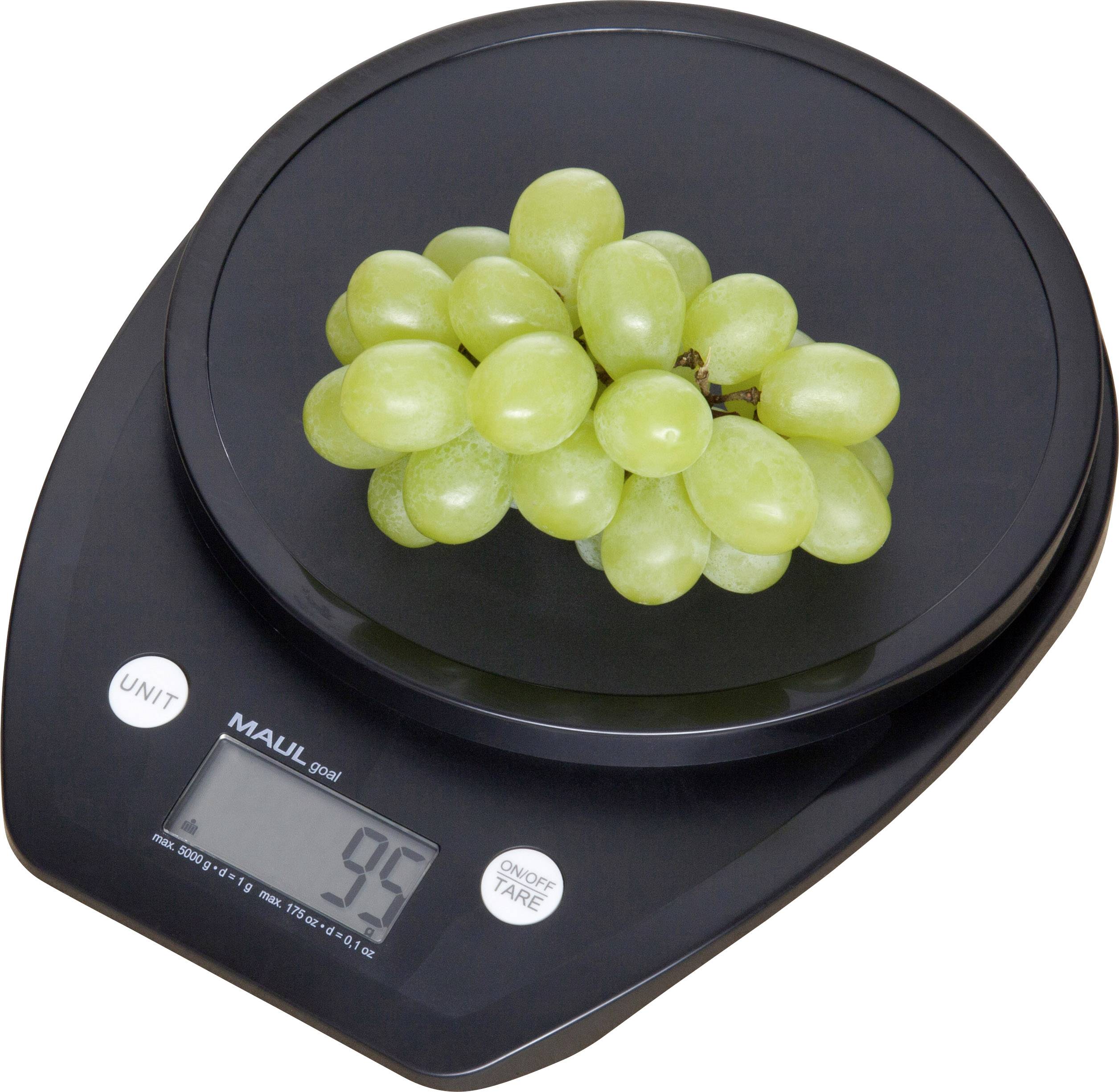 Maul 1646090 Briefwaage Wägebereich (max.) 5000 g Ablesbarkeit 1 g batteriebetrieben Schwarz