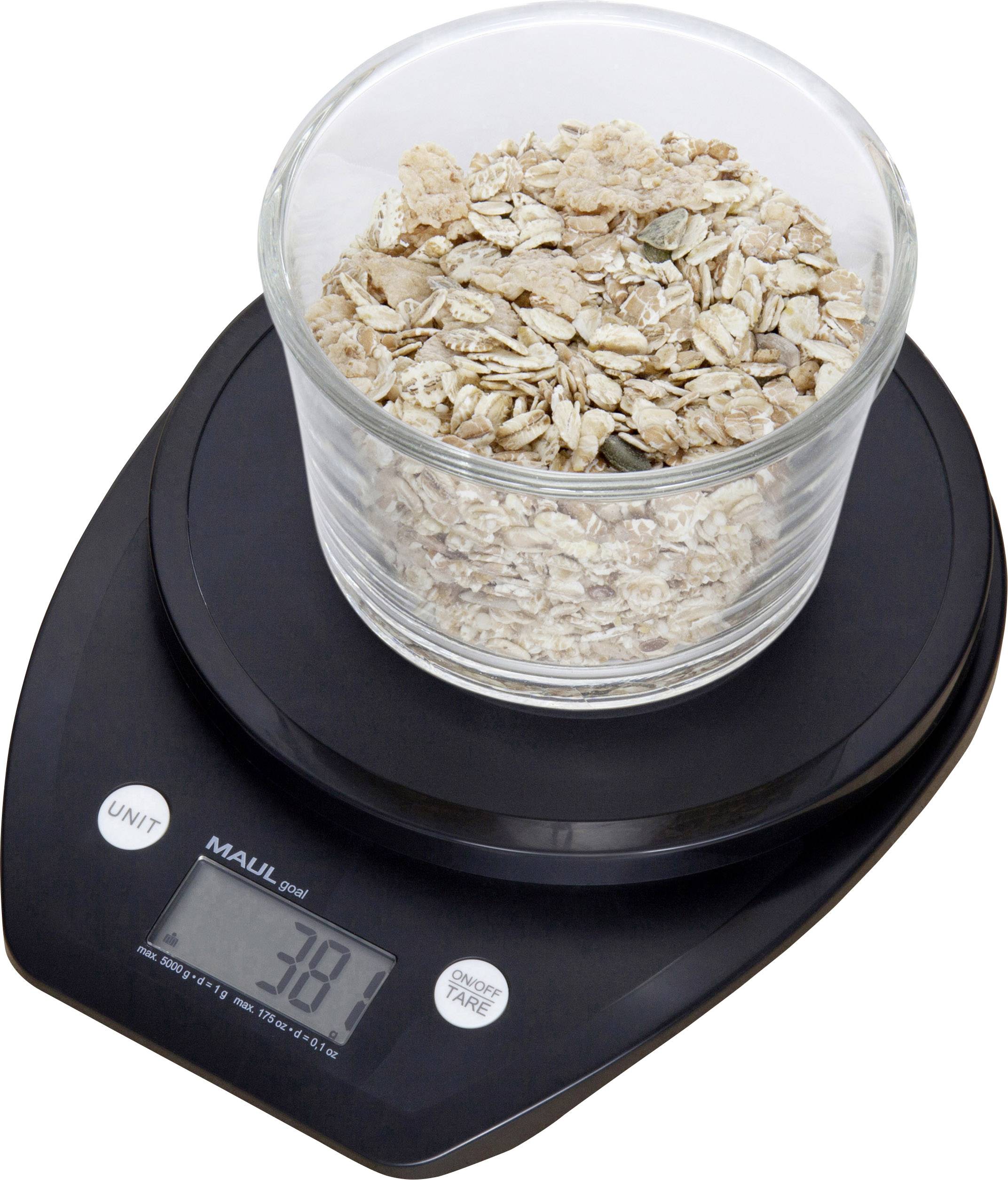 Maul 1646090 Briefwaage 1646090 Wägebereich (max.) 5000 g Ablesbarkeit 1 g batteriebetrieben Schwarz