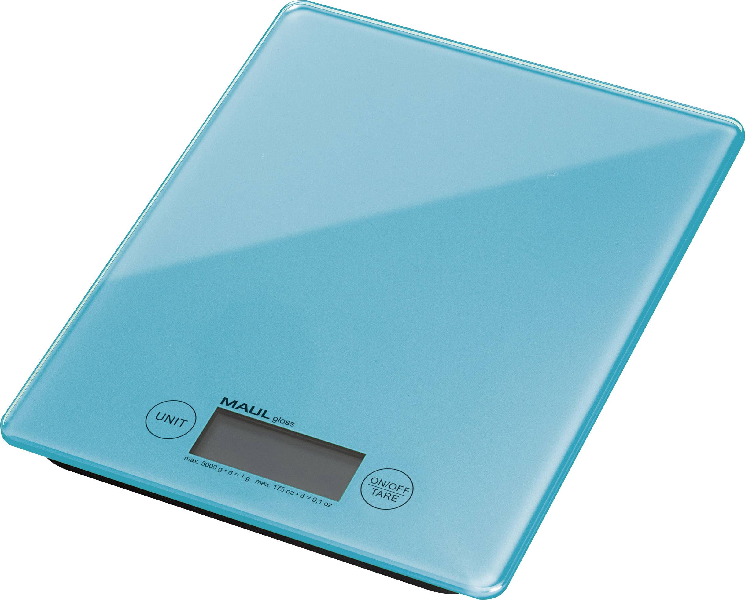 Maul 1666034 Briefwaage Wägebereich (max.) 5000 g Ablesbarkeit 1 g batteriebetrieben Hellblau