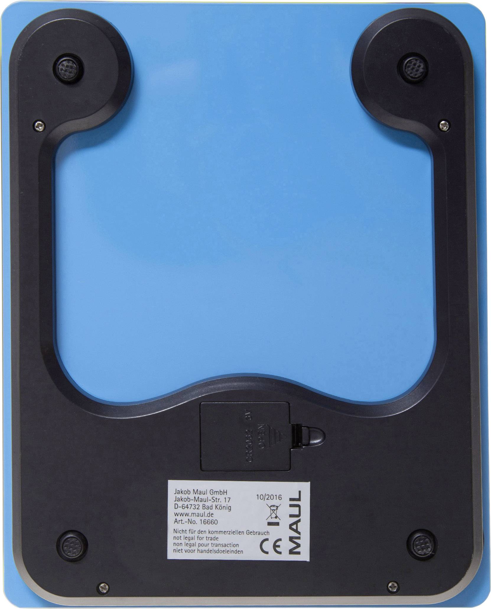 Maul 1666034 Briefwaage 1666034 Wägebereich (max.) 5000 g Ablesbarkeit 1 g batteriebetrieben Hellblau
