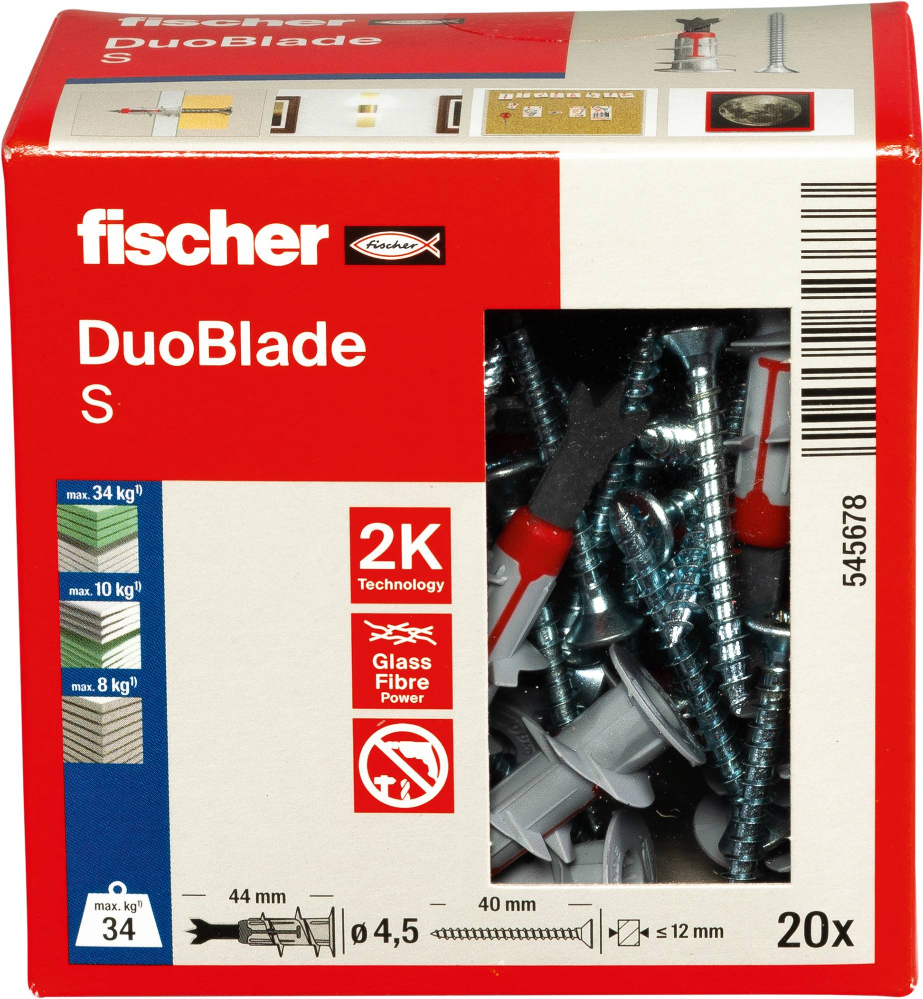 Schachtel mit „fischer DuoBlade S