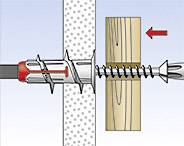 Fischer 545677 DUOBLADE LD Gipskartondübel 44mm 40St.