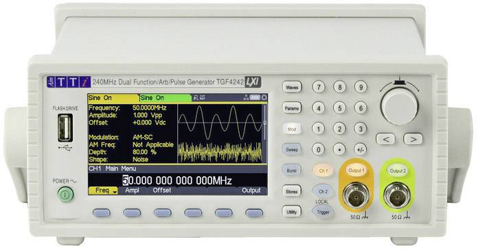 Aim TTi TGF4042 Funktionsgenerator netzbetrieben 1 µHz - 40MHz 2-Kanal Arbiträr, Dreieck, Puls, Sinus, Rechteck, Rauschen