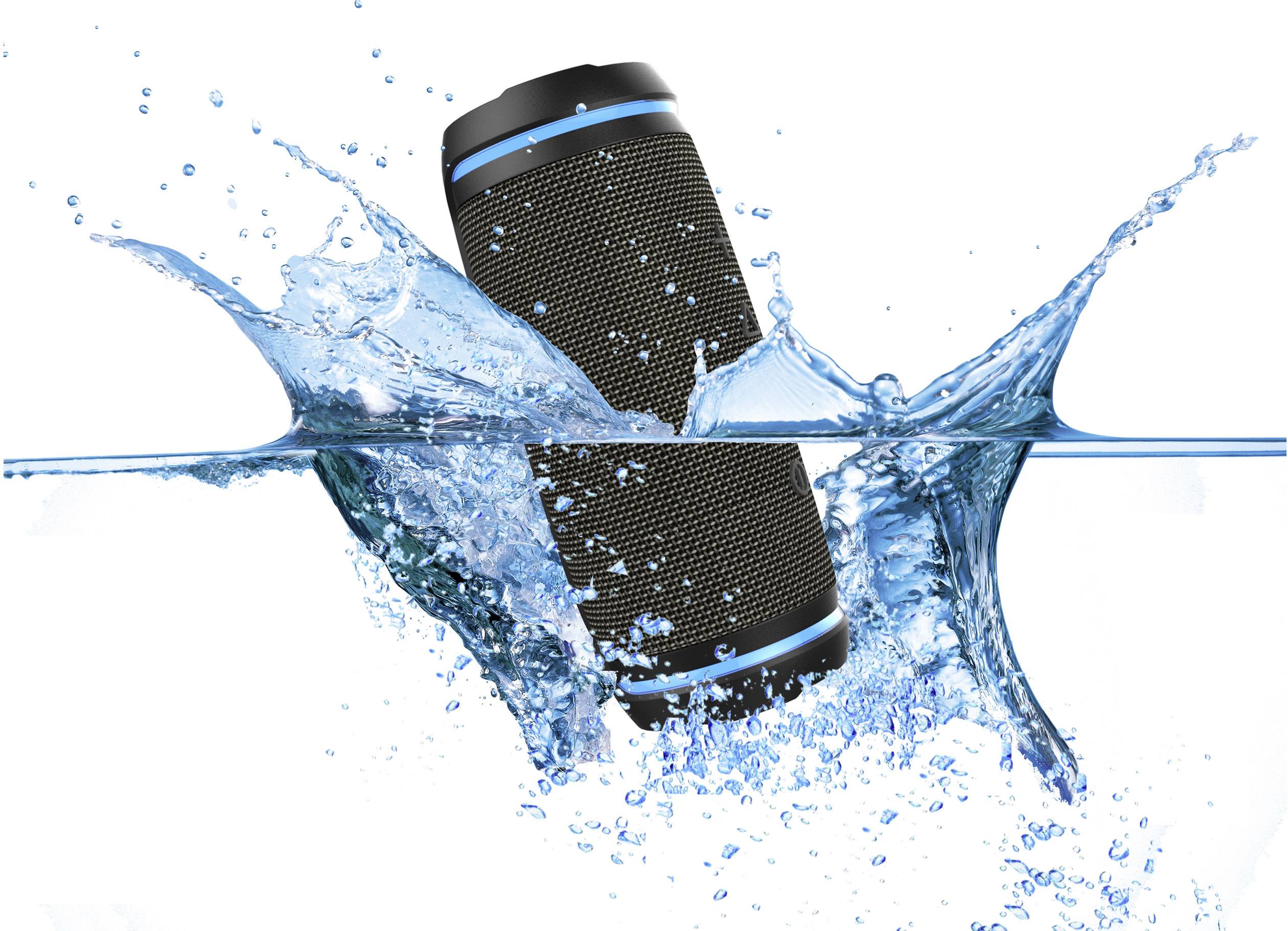 Swisstone BX 520 TWS Bluetooth® Lautsprecher AUX, Freisprechfunktion, spritzwassergeschützt Grau