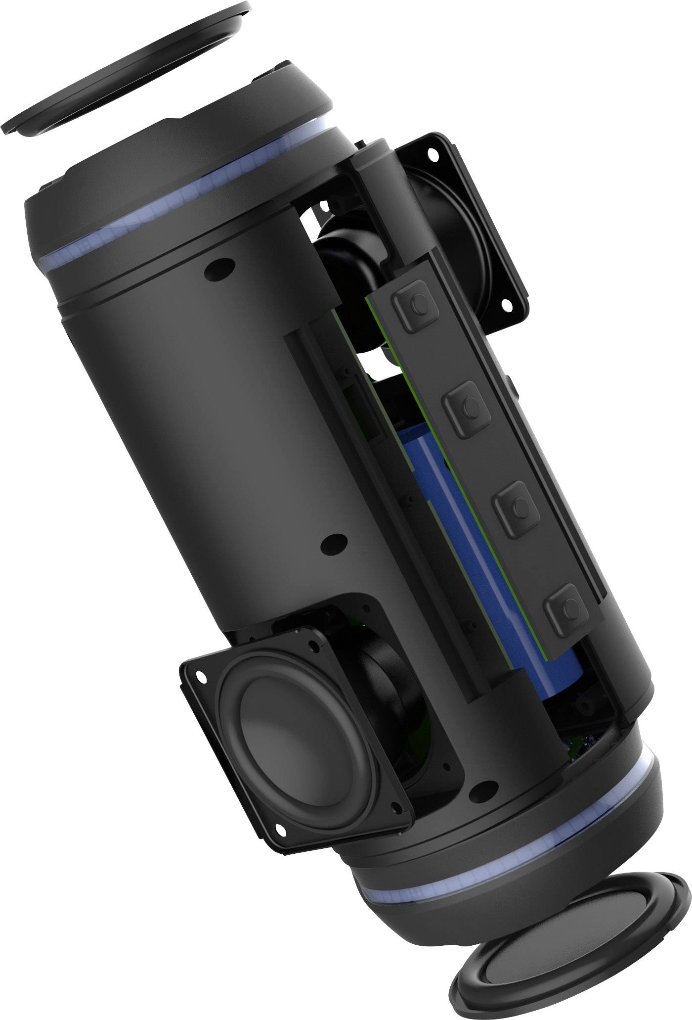 Swisstone BX 520 TWS Bluetooth® Lautsprecher AUX, Freisprechfunktion, spritzwassergeschützt Grau