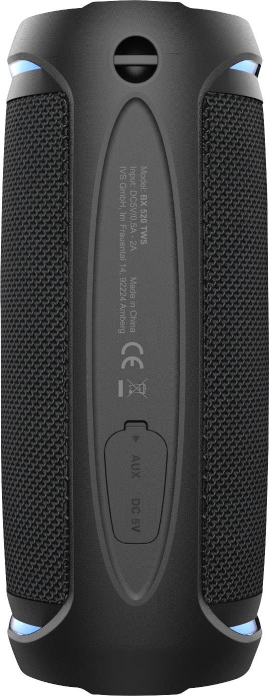 Swisstone BX 520 TWS Bluetooth® Lautsprecher AUX, Freisprechfunktion, spritzwassergeschützt Grau