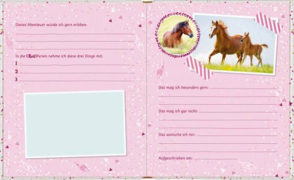 Vedes Kinderbuch Freundebuch: Pferdefr. - Meine Freunde (m. Wendepailletten) 94954 1St.