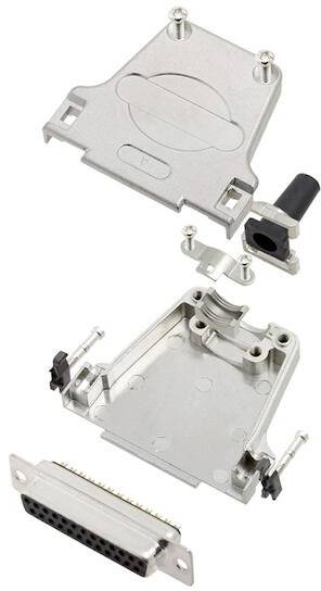 TRU COMPONENTS TCDTZF25DBSK 7708424 D-SUB Buchsenleisten-Set 180 ° Polzahl: 25 Lötkelch 1 St.