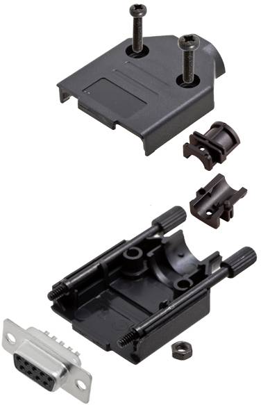 TRU COMPONENTS TCDTPKP09DMSK 7709028 D-SUB Buchsenleisten-Set 180 ° Polzahl: 9 Lötkelch 1 St.