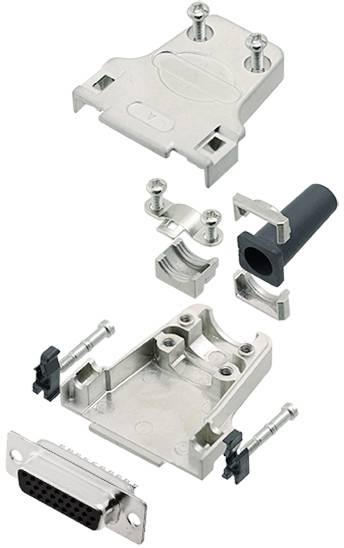 TRU COMPONENTS TCDTZF15HDS26K 7708588 D-SUB Buchsenleisten-Set 180° Polzahl: 26 Lötkelch 1St.