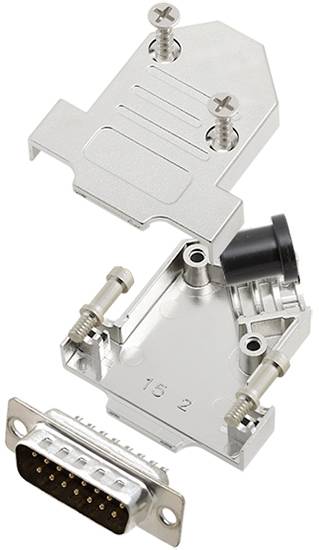 TRU COMPONENTS TCD45NT15MDBPK 7708608 D-SUB Stiftleisten-Set 45 ° Polzahl: 15 Lötkelch 1 St.