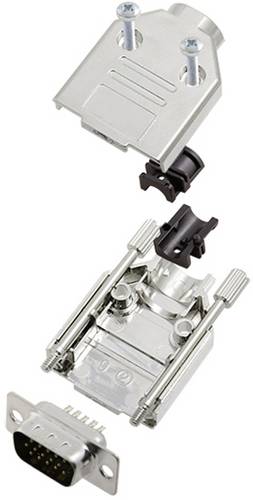 TRU COMPONENTS TCDTPKM09HDP15K 7708672-SR D-SUB Stiftleisten-Set 180 ° Polzahl: 15 Lötkelch