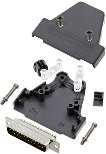 TRU COMPONENTS TCTRIP25DMPK 7708704 D-SUB Stiftleisten-Set 180 ° Polzahl: 25 Lötkelch 1 St.