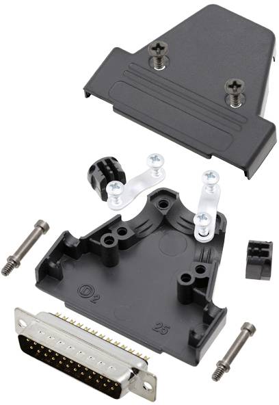 TRU COMPONENTS TCTRIP25DMPK 7708704 D-SUB Stiftleisten-Set 180° Polzahl: 25 Lötkelch 1St.