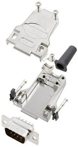 TRU COMPONENTS TCDTZF09DBPK 7708752 D-SUB Stiftleisten-Set 180 ° Polzahl: 9 Lötkelch 1 St.