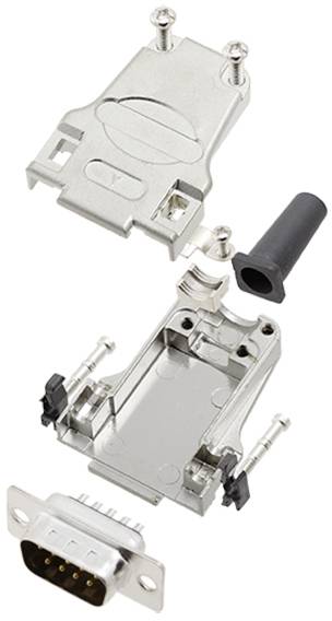 TRU COMPONENTS TCDTZF09DBPK 7708752 D-SUB Stiftleisten-Set 180 ° Polzahl: 9 Lötkelch 1 St.