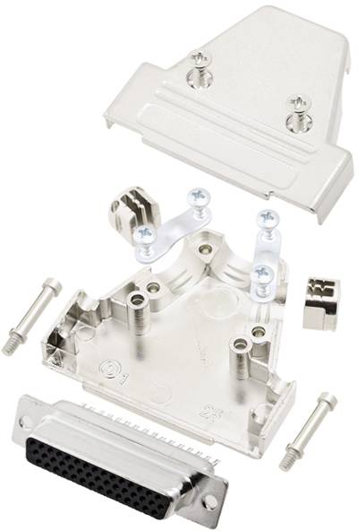 TRU COMPONENTS TCTRIM25HDS44K 7708932 D-SUB Buchsenleisten-Set 180 ° Polzahl: 44 Lötkelch 1 St.