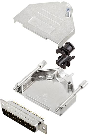 TRU COMPONENTS TCDTZK25DMPK 7708988 D-SUB Stiftleisten-Set 180 ° Polzahl: 25 Lötkelch 1 St.