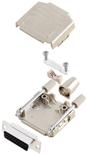 TRU COMPONENTS TCDPPK15MHDS26K 7709072 D-SUB Buchsenleisten-Set 180° Polzahl: 26 Lötkelch 1St.