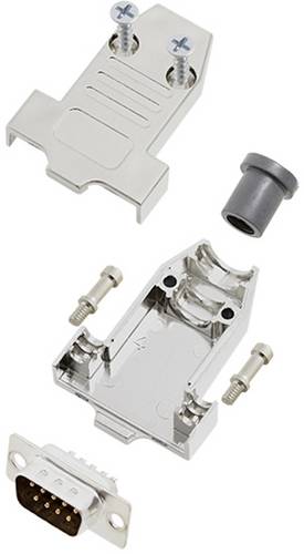 TRU COMPONENTS TCDTNT09MDMPK 7709080 D-SUB Stiftleisten-Set 180 ° Polzahl: 9 Lötkelch 1 St.