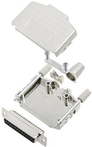 TRU COMPONENTS TCDPPK25MDBSK 7709192 D-SUB Buchsenleisten-Set 180° Polzahl: 25 Lötkelch 1St.