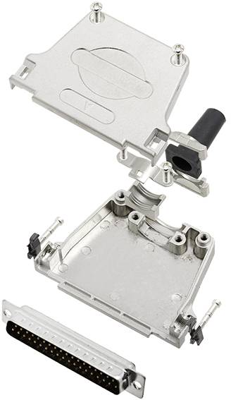 TRU COMPONENTS TCDTZF37DMPK 7709224 D-SUB Stiftleisten-Set 180 ° Polzahl: 37 Lötkelch 1 St.