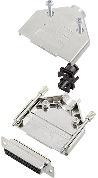 TRU COMPONENTS TCDTPKM25DMSK 7709268 D-SUB Buchsenleisten-Set 180° Polzahl: 25 Lötkelch 1St.