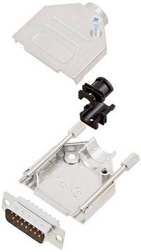 TRU COMPONENTS TCDTZK15DMPK 7709280 D-SUB Stiftleisten-Set 180° Polzahl: 15 Lötkelch 1St.