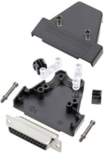 TRU COMPONENTS TCTRIP25DBSK 7709292 D-SUB Buchsenleisten-Set 180° Polzahl: 25 Lötkelch 1St.