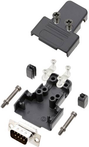 TRU COMPONENTS TCTRIP09DBPK 7709364 D-SUB Stiftleisten-Set 180° Polzahl: 9 Lötkelch 1St.
