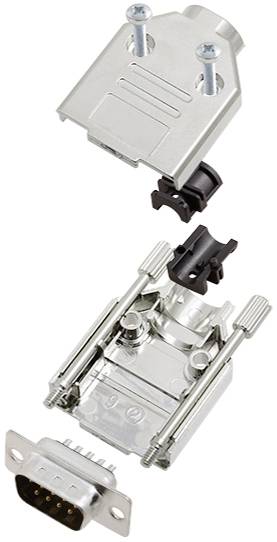 TRU COMPONENTS TCDTPKM9DBPK 7709588 D-SUB Stiftleisten-Set 180 ° Polzahl: 9 Lötkelch 1 St.