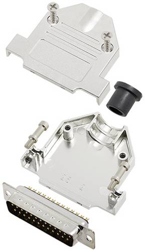TRU COMPONENTS TCDTNT25MDBPK 7709600 D-SUB Stiftleisten-Set 180 ° Polzahl: 25 Lötkelch 1 St.