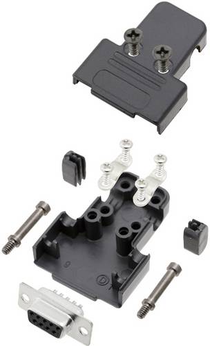 TRU COMPONENTS TCTRIP09DMSK 7709608 D-SUB Buchsenleisten-Set 180° Polzahl (num): 9 Lötkelch 1St.