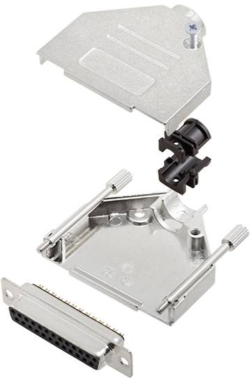 TRU COMPONENTS TCDTZK25DMSK 7709712 D-SUB Buchsenleisten-Set 180° Polzahl: 25 Lötkelch 1St.