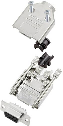 TRU COMPONENTS TCDTPKM09DMSK 7709860 D-SUB Buchsenleisten-Set 180° Polzahl (num): 9 Lötkelch 1St.