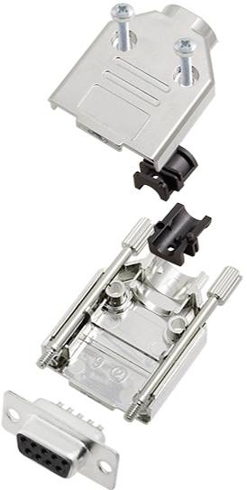 TRU COMPONENTS TCDTPKM09DMSK 7709860 D-SUB Buchsenleisten-Set 180° Polzahl: 9 Lötkelch 1St.