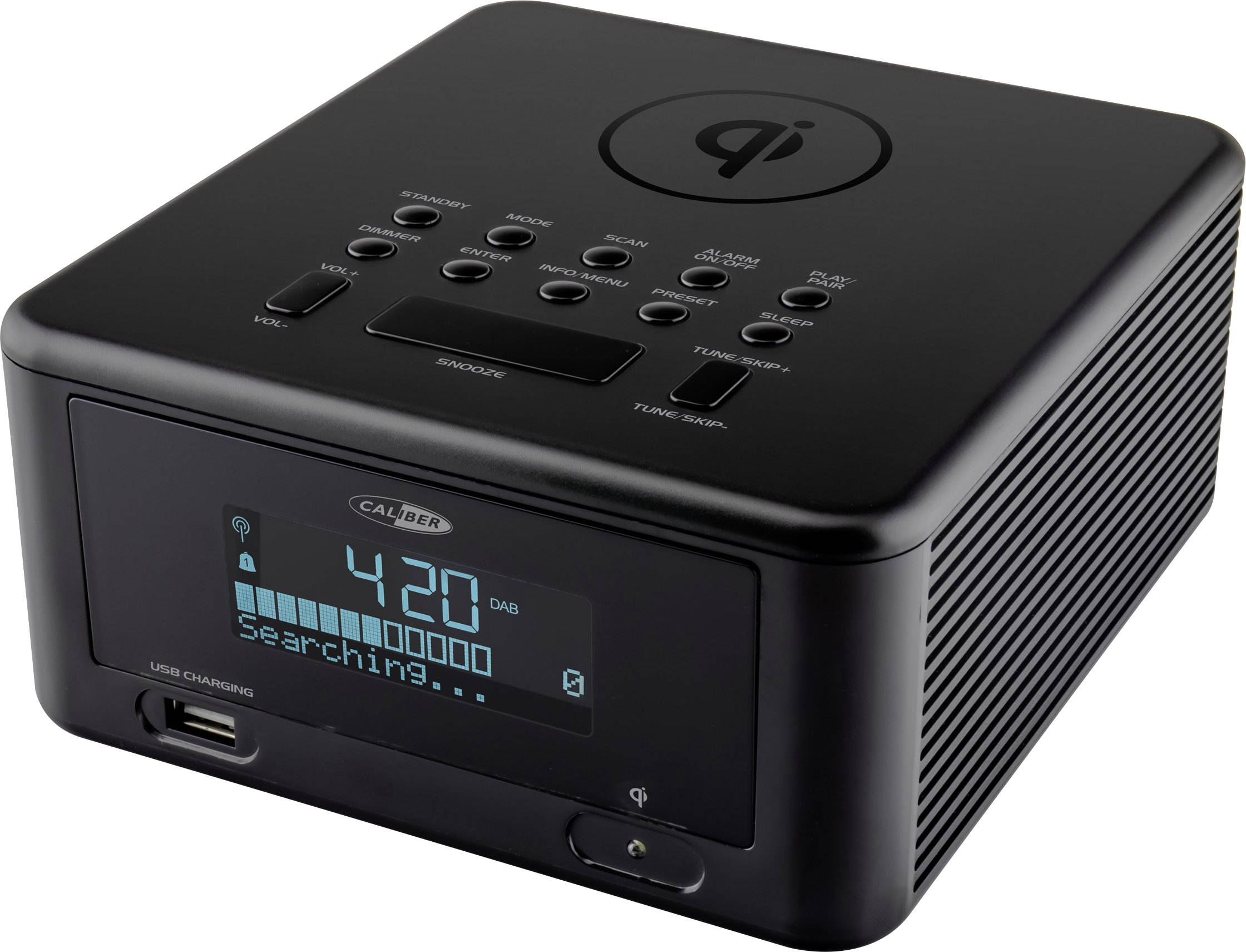 Caliber HCG 0100iDAB-BT Radiowecker DAB+, UKW Bluetooth®, USB Akku-Ladefunktion Schwarz