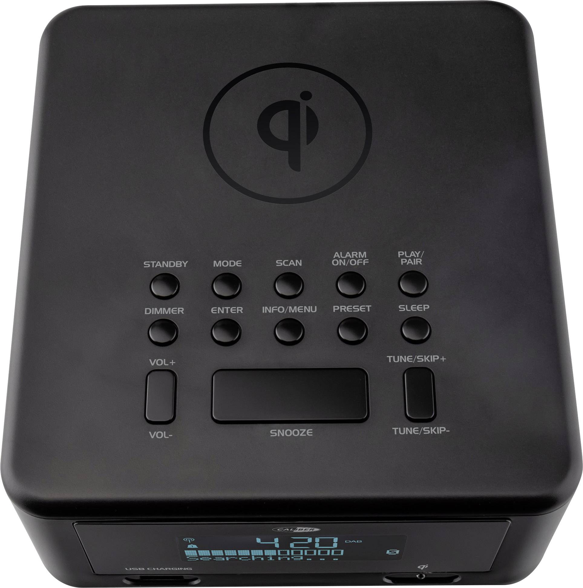 Caliber HCG 0100iDAB-BT Radiowecker DAB+, UKW Bluetooth®, USB Akku-Ladefunktion Schwarz