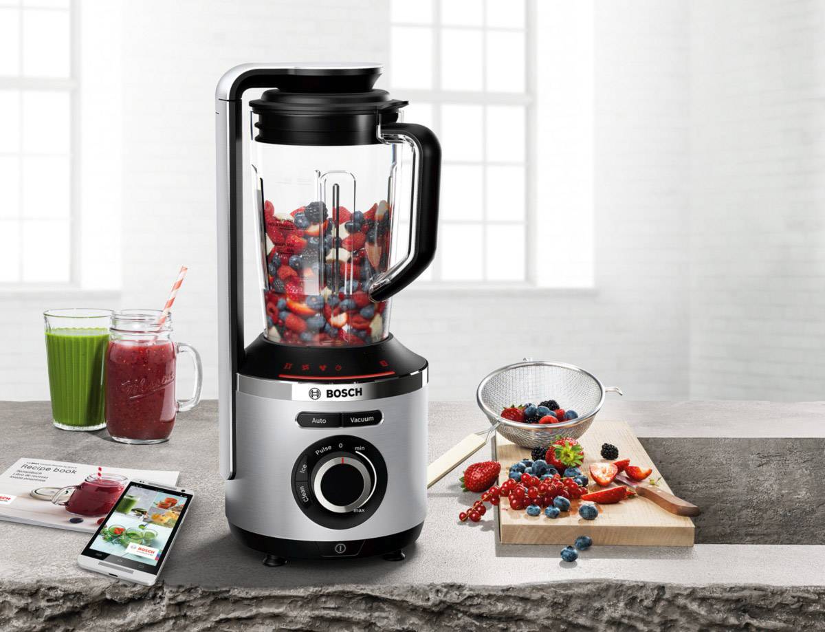 Bosch Haushalt MMBV622M - Vitamaxx Standmixer 1000 W Aluminium, Schwarz
